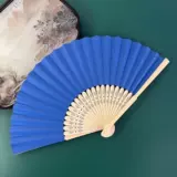 Семидюймовый веер из цветной бумаги, пустой веер, складной веер, веер из белой бумаги, живопись, белый веер, студенческий веер для практики каллиграфии и рисования, живопись своими руками