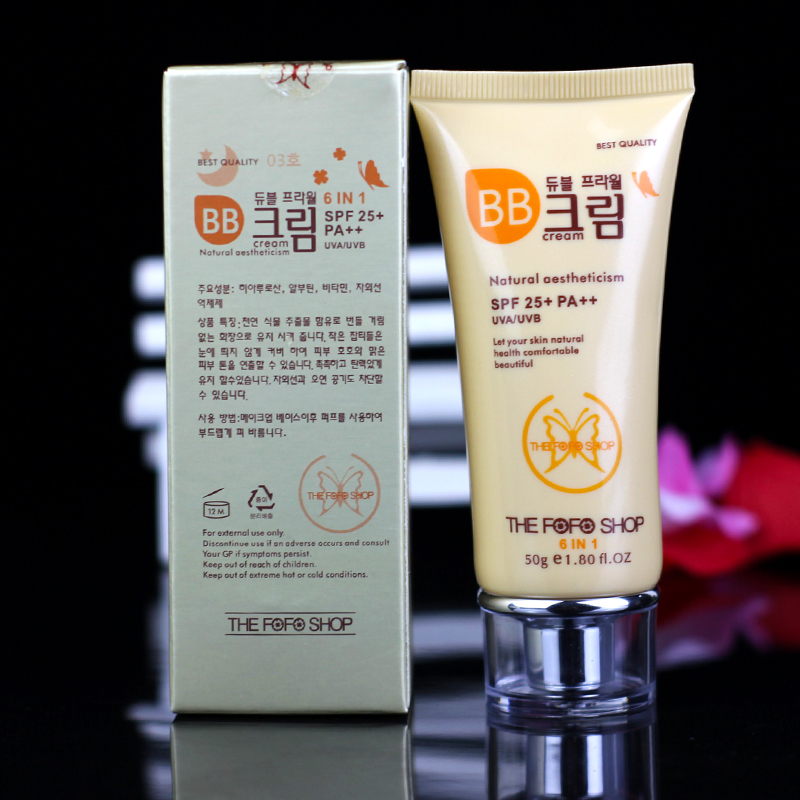 Authentic BB cream the fofo shop chống mồ hôi nước trang điểm che khuyết điểm lỗ chân lông dạng lỏng mạnh mẽ giữ ẩm kem chống nắng cc cushion
