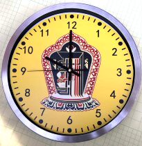 30cm diameter ten-phase free curse wheel auspicious watch metal shell