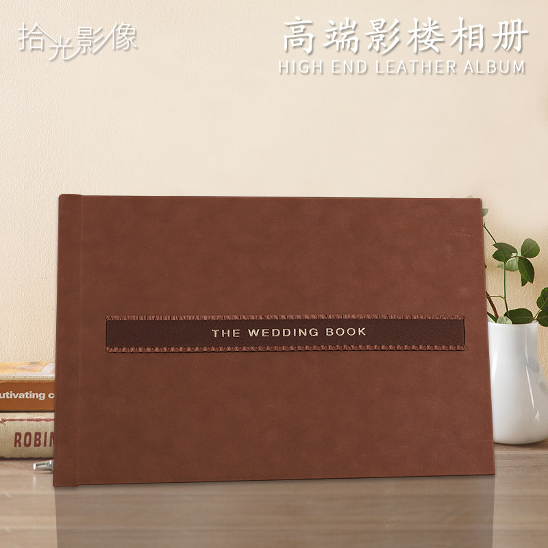 Wedding photo of wedding photo Customized upscale wedding photo production refined into the high-end European style retro leather album of the family