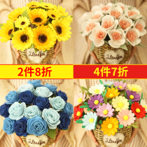 Non-woven hand diy simulation flower making fabric adult material package Teachers Day gift to pass the time diy