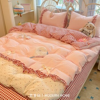 2026 spring new four-piece bed set for all seasons