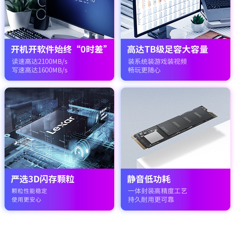 雷克沙 NM610 固态硬盘 500GB M.2接口(NVMe协议) 图3