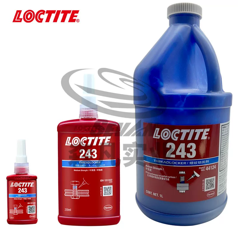 Промежуточная блокировка резьбы Lotte 243 - металлическая резьбовая деталь с уплотнением - плотность затяжной резьбы против вибраций трансформатора свободна
