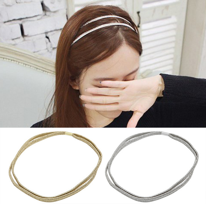 You hair accessories from the stars one thousand Somme with the same hair hoop double elastic hair with full wise virtuous silver hair ring headwear