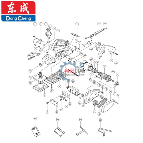 东成 DCA Dongcheng Electric Planring Accessessesure M1B-FF-82x1 Электрический плановый корпус Динамический базовый подшипник Сидень