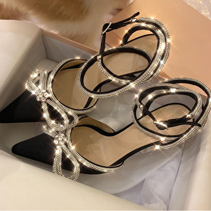 Design Sense Water Drill Money ~ Small Crowdpointed Strap Shoes 100 hitch Banquet Wedding Shoes