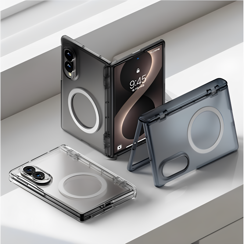 Korea's New Kmax Is Suitable for Samsung Zfold8/Ultra Magnetic Phone Case, Transparent Anti-Fall Protective Cover, Business Style Korea's New Kmax Is Suitable for Samsung Zfold8/Ultra Magnetic Phone Case, Transparent Anti-Fall Protective Cover, Business Style