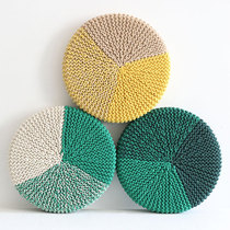 Yicai original customizable hand-woven model house bed and breakfast colorful contrasting childrens cushions chair mats floor mats futon