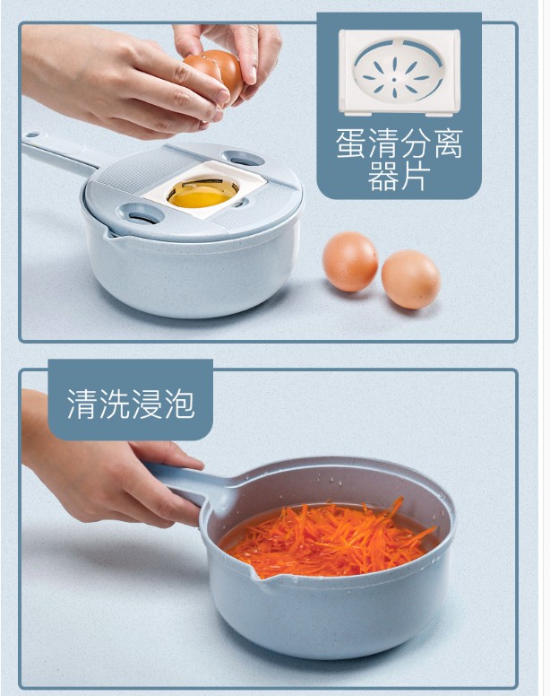 Lắc cùng nhà bếp cùng đồ dùng nhà bếp Bộ dụng cụ nhà bếp lười cắt lụa tiện ích tạo tác cần thiết hàng ngày - Phòng bếp chảo thép