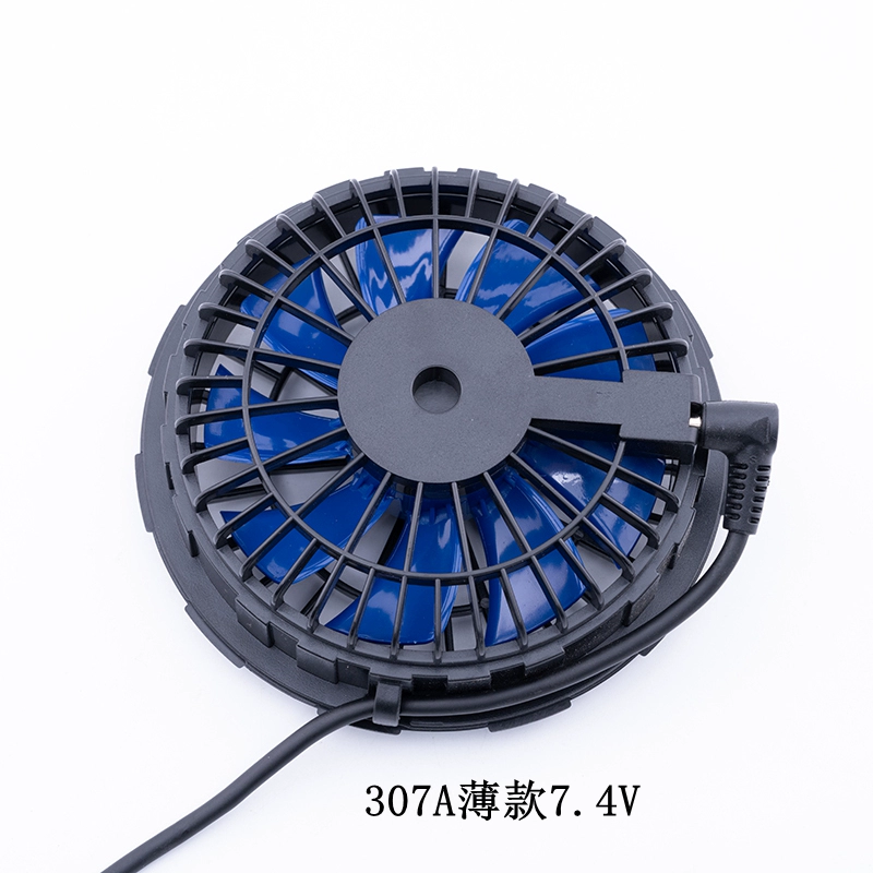 Gọi quần áo quạt có điều kiện không khí 7.4vdc Hole Hole ba -way ba đường 12v14ⅴ15V Phụ kiện quần áo quạt Quạt áo điều hòa