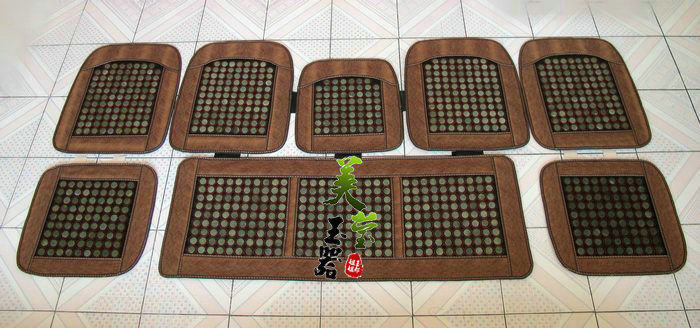 Beauty Jade Jade Natural Jade Natural Jade Car Summer Cool Cushion Xiu Jade Backrest Cushion Cover QLD13 (5 pieces of cover)