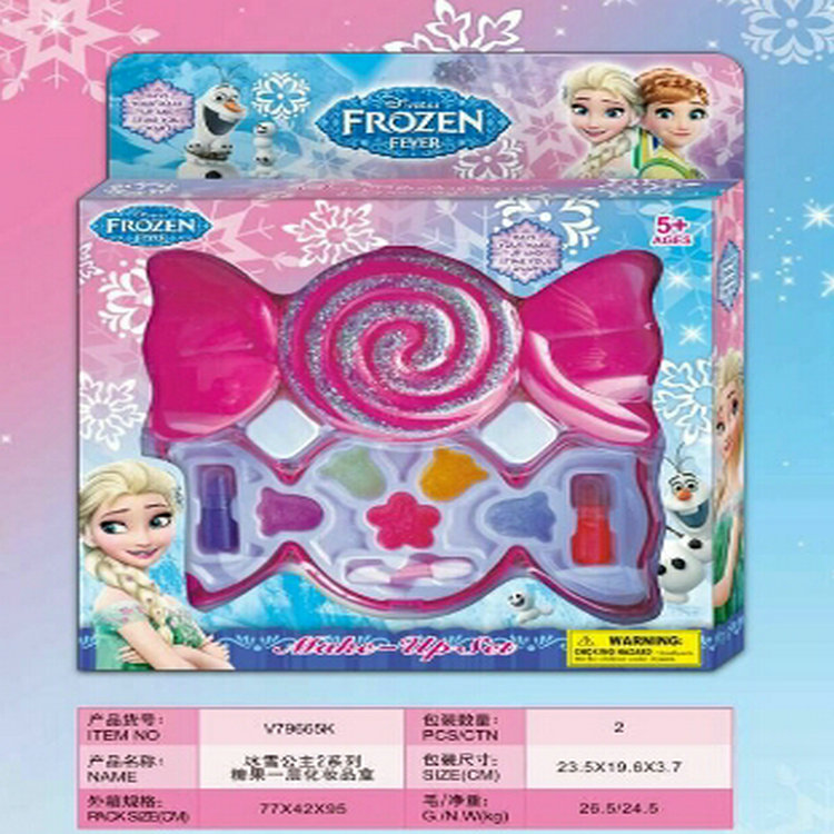 79665 Girl Color Makeup Boxes Dress Up Family Wine Toy Princess Gift Children Cosmetics Toys Mixed Batch