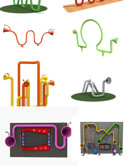 Kindergarten Percussion Instruments Children's Outdoor Percussion Drums Musical Percussion Board Outdoor Piano Megaphone Toys