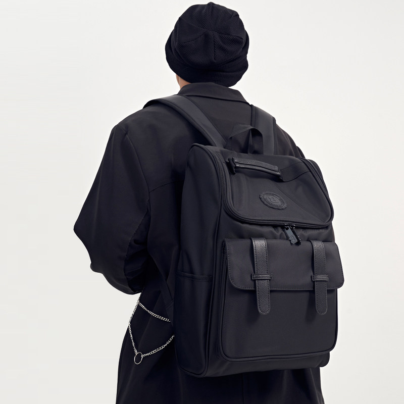 Tide brand backpack men's fashion trend junior high school students schoolbags female college students High School leisure large capacity Travel Backpack