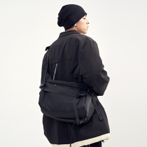 Japanese Messenger Bag Men's Tide Cool ins Shoulder Bag Students Large Capacity Women's Tooling Messenger Bag Functional Backpack Tide Brand