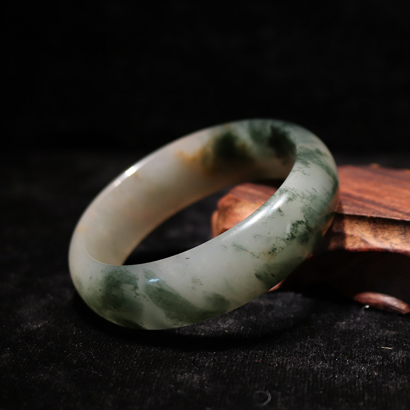 Guilin chicken blood jade chicken blood stone transfer bracelet flutter green jade bracelet hot sale bracelet popular hand ornament women's bracelet gift