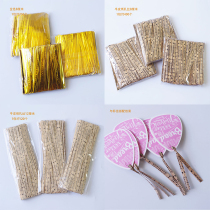 Kraft paper West Point tie wire tie toast bag bread biscuits special packaging golden wire tie baked food tie