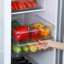 Plastic transparent refrigerator storage box pull-out fresh-keeping box food fruit beverage egg storage storage box