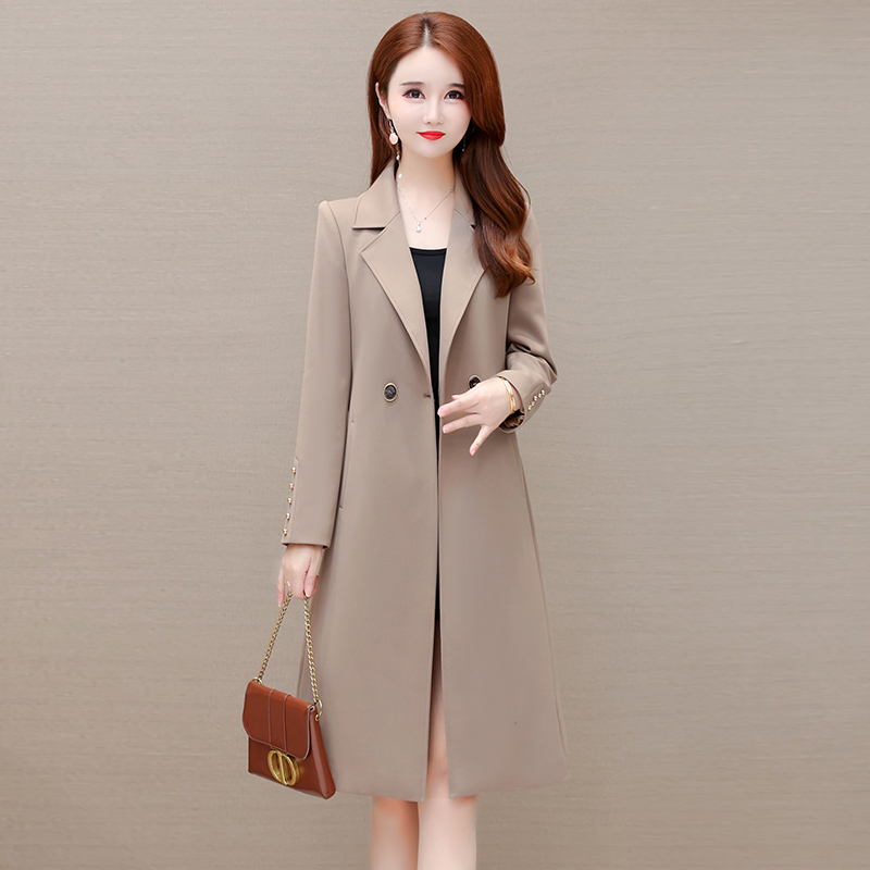 Autumn Thin Mid-Length Trench Coat for Women 2026 New Stylish Slim Fit Trendy High-End Versatile Elegant Top Autumn Thin Mid-Length Trench Coat for Women 2026 New Stylish Slim Fit Trendy High-End Versatile Elegant Top
