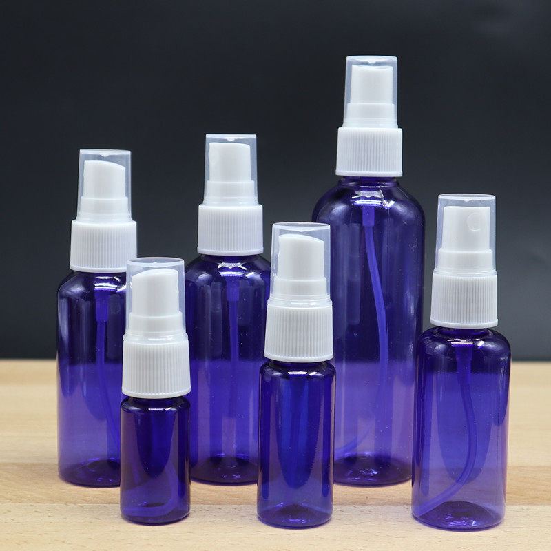 10 20 30ml blue light-proof spray bottle fine mist plastic bottle cosmetic sub-bottling liquid spray bottle