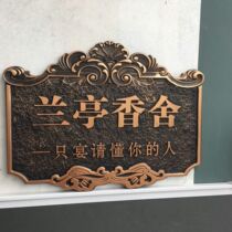 Villa door number residential household building floor high-grade metal copper personality brand custom creativity