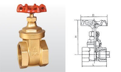 Emekko 101 brass thickened high temperature resistant internal silk gate gate valve DN32 (1 25 inch) specialty shop