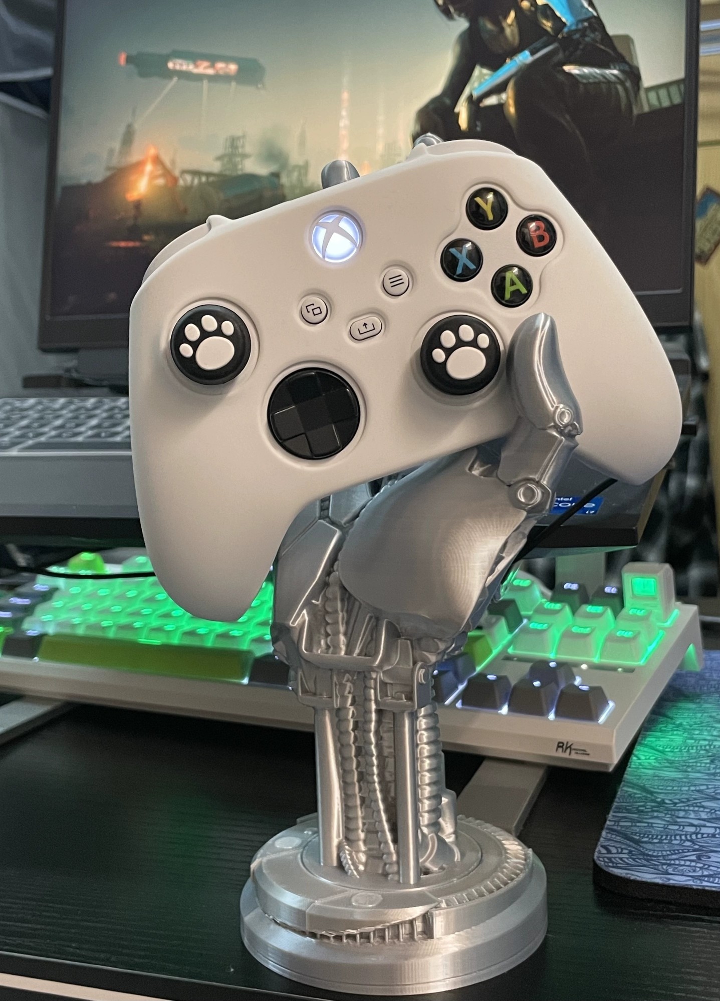 Saibo Punk Manipulator Handle Bracket Creative Xbox Game Handle Holder Base 3D Printing Pendulum-Taobao