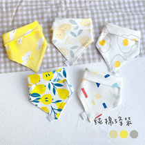 ins Korean version of new baby triangle towel baby saliva towel trend wild combination 5 cotton soft bib