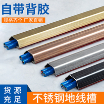 20X9mm stainless steel trunking anti-stepping surface trunking ground trunking artifact wire artifact wire invisible decoration
