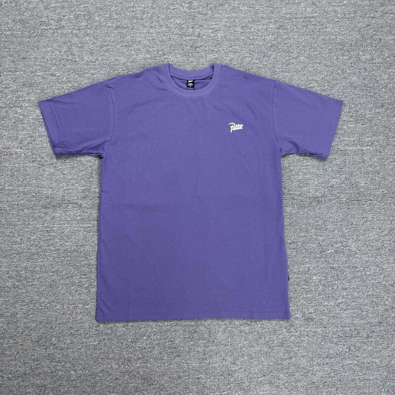 Cross-Border Trade Patta Basic Collaboration American Streetwear Brand Loose Casual Pure Cotton Short-Sleeve T-Shirt for Men and Women