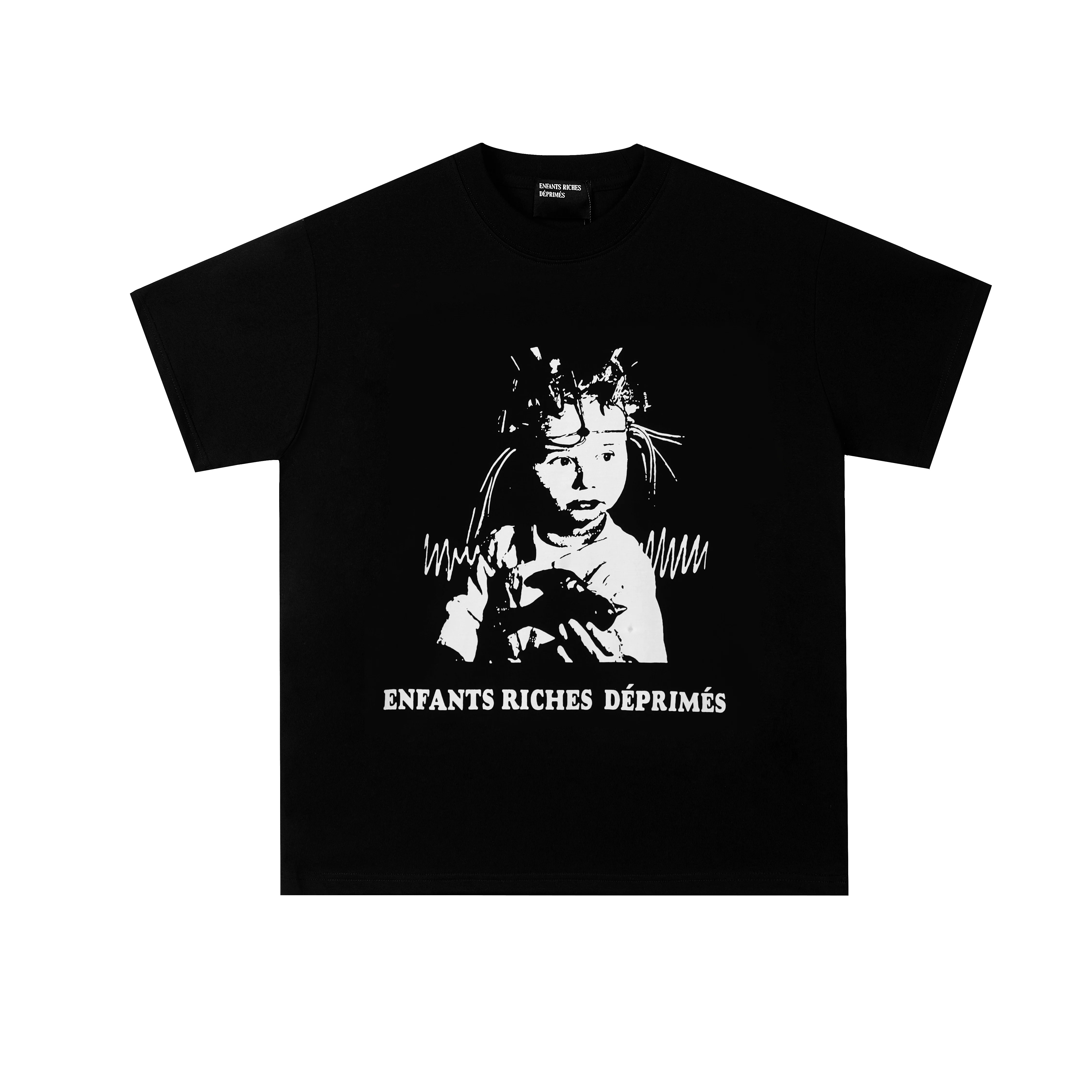 Новый модный хлопковый короткий рукав футболка из серии Enfants Riches Deprimes, меланхоличная тоска, второе поколение, Erd
