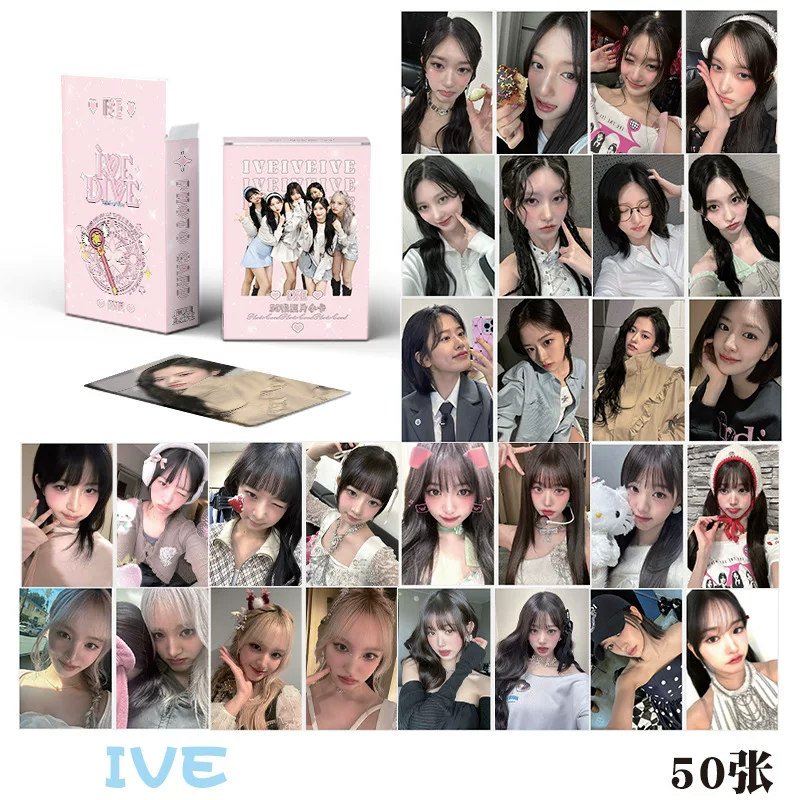 KPOP небольшая коллекция карточек порошковая чернила ve aespa gider