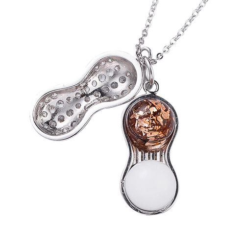 Детский сувенир ручной работы, подвеска, детское ожерелье, серебро 925 пробы