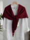 Pure wool 100% wool high quality autumn and winter scarf shawl women's outer wear large triangle scarf Maillard wear