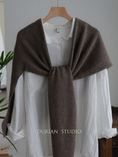 Selected 100% Australian wool Maillard wear irregular shawl autumn and winter men and women neck protection solid color scarf outer wear