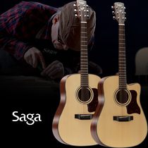 saga D10 Single board acoustic guitar d1041 inch round notched acoustic guitar jita