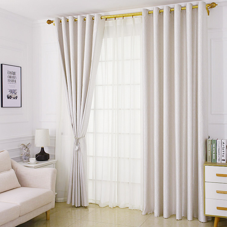 Rèm thành phẩm đặc biệt cung cấp giải phóng mặt bằng phong cách Bắc Âu đơn giản hiện đại đồng bằng vải bóng râm phòng khách nghiên cứu phòng ngủ - Phụ kiện rèm cửa giá màn treo cửa sổ