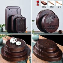 Bamboo tea tray household simple tea table kung fu tea set solid wood tea mini tray round water storage dry bubble table