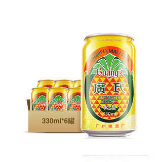 Guangshi pineapple beer flavor drink 330ml*6 cans/group