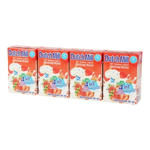 达美 Йогуртный напиток со вкусом клубники 90мл*4 коробки/набор