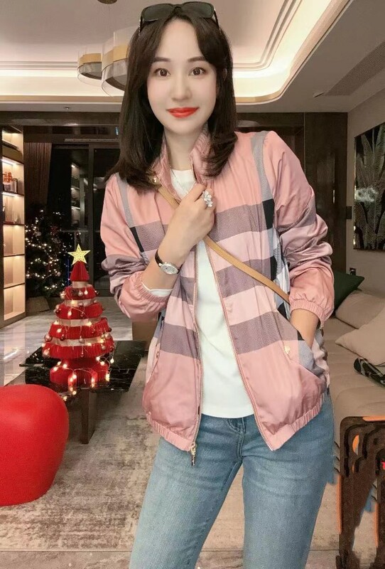 Early Spring New European Style Striped Stand-Collar British Style High-End Thin Fashion Striped Plaid Jacket Trench Coat