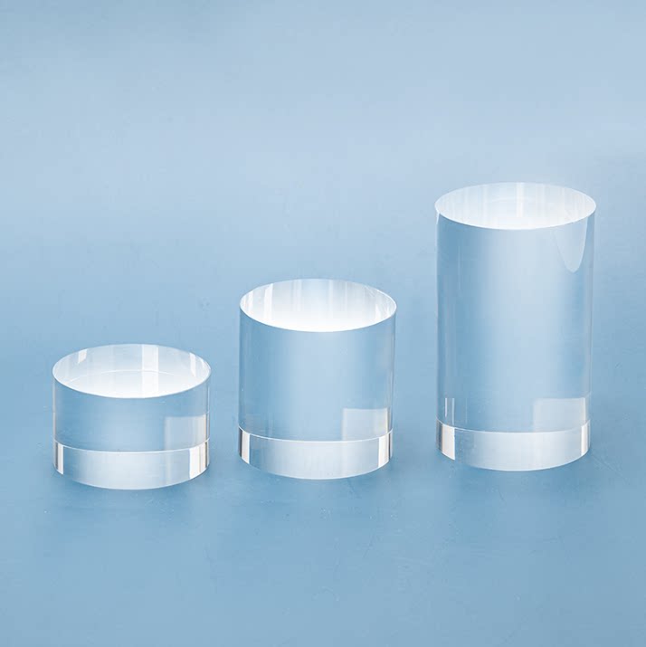 Acrylic transparent cylindrical model model round bottom bracket perfume jewelry display base shooting props