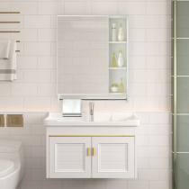 Bathroom cabinet sink sink cabinet combination mirror cabinet wash table household simple washbasin ceramic