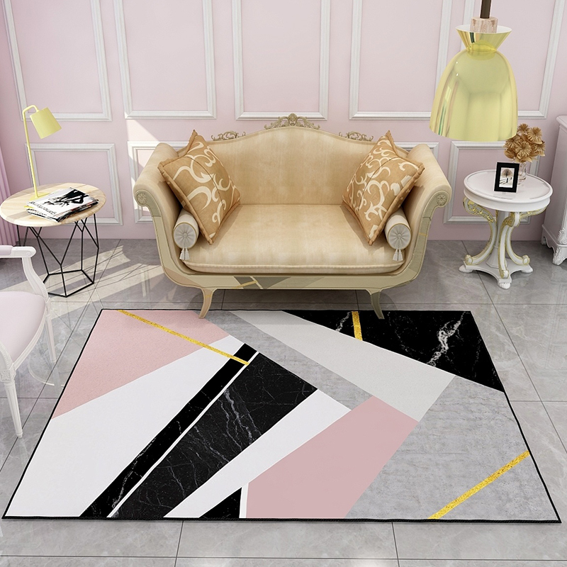 tâm trí phòng khách nordic giường bàn cà phê sofa phòng ngủ thảm phim hoạt hình công chúa màu hồng cute girl có thể được tùy chỉnh - Thảm giá thảm trải sàn