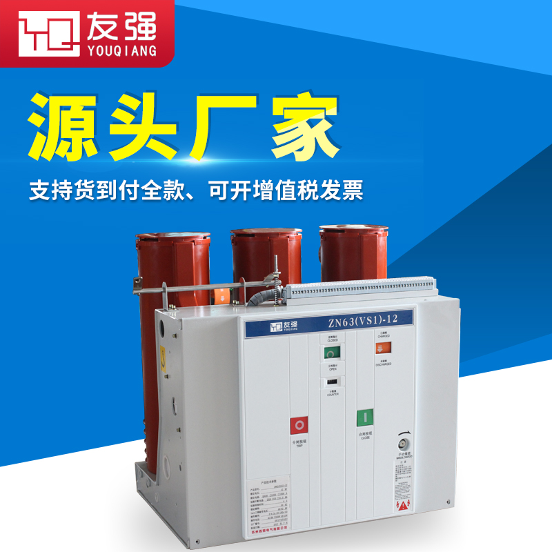 10KV Handcart Type Indoor High Voltage Circuit Breaker (ZN63) VS1-12 630A Fixed Vacuum Switch