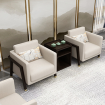Conference room VIP reception reception sofa modern simple new Chinese style solid wood business government negotiation office furniture