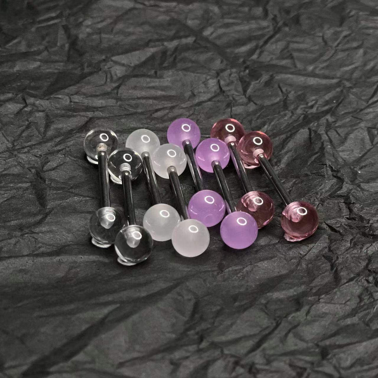 The gods go to the world (tea absolutely) tongue nail invisible hot girl niche tongue ring tongue nail piercing piercing jewelry