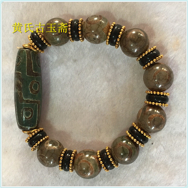 Antique, old, imitation of the Qing Dynasty, the emperor's micro-service to pack up the beads