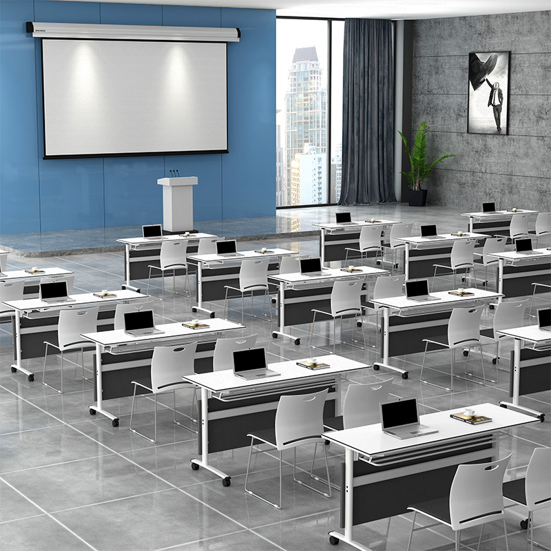 Office folding training desk desk desk and chair combination of simple modern training course workshop desk